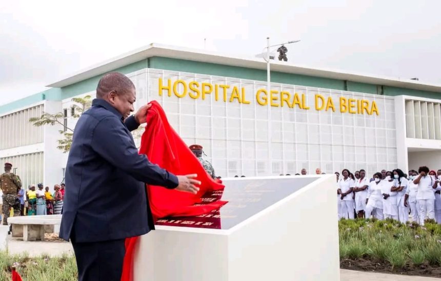 Nyusi inaugura Hospital Geral da Beira avaliado em 1.9 mil milhões de meticais