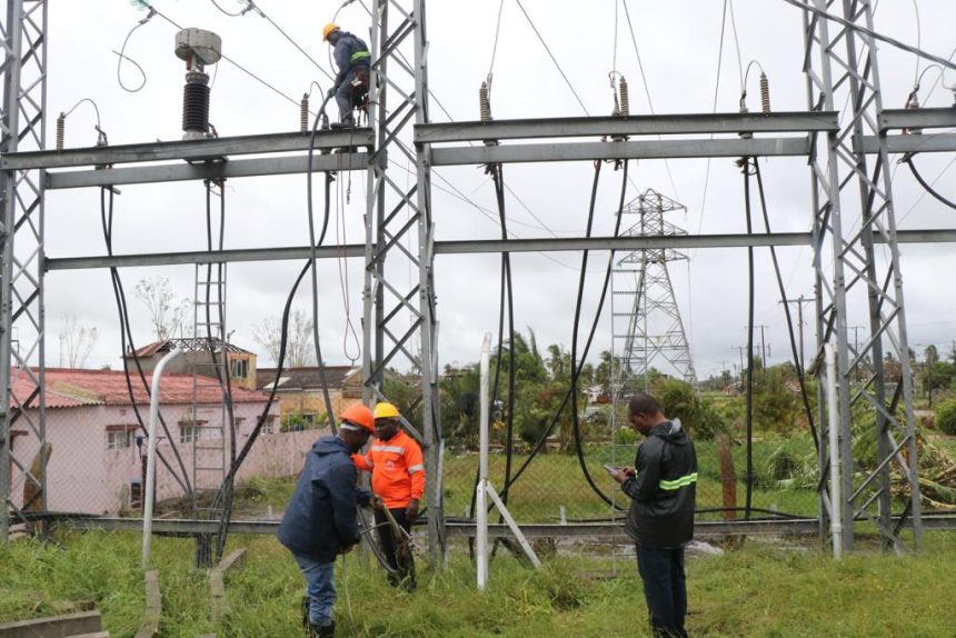 Parte dos afectados  pelo ciclone chido já tem energia elétrica