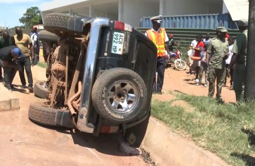 Rapto: Cidadão escapa em plena emboscada depois de carro capotar